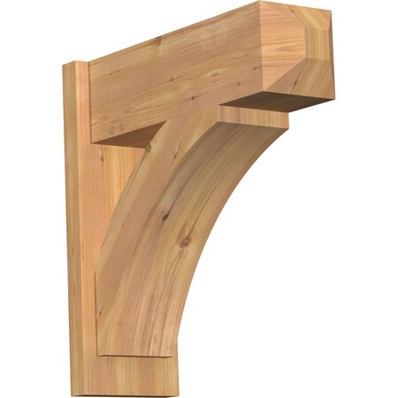 Ekena Millwork Thorton Smooth Craftsman Outlooker, Western Red Cedar, 7 1/2"W x 22"D x 22"H OUT08X22X22THR04SWR